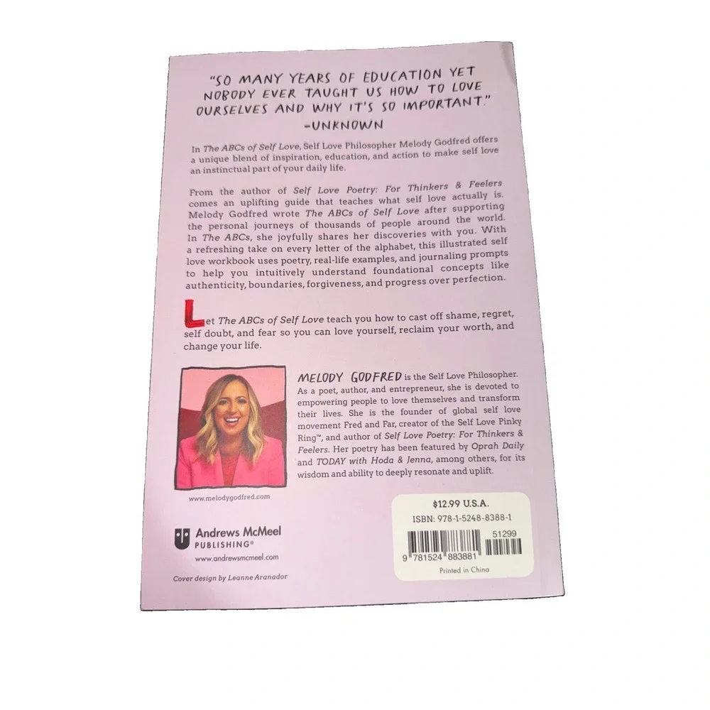 The ABCs of Self Love by Melody Godfred Paperback Self-Help Guide English